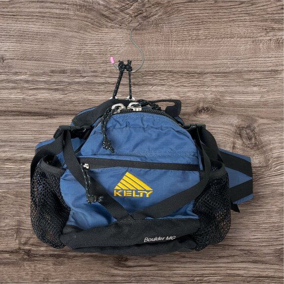 Kelty Boulder Convertible Lumbar Fanny Pack & Hiking Backpack Blue 10"x9"x6"